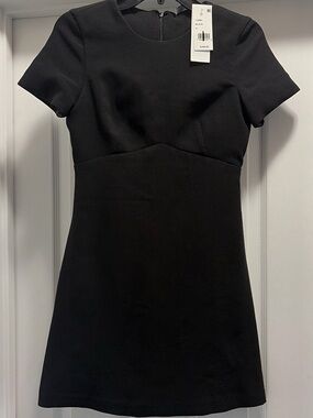 French Connection Black Short-Sleeve Mini Dress
